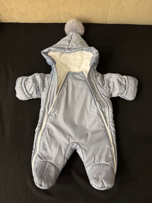 Зимовий комбінезон, шапочка і шарф 0-3 міс.
