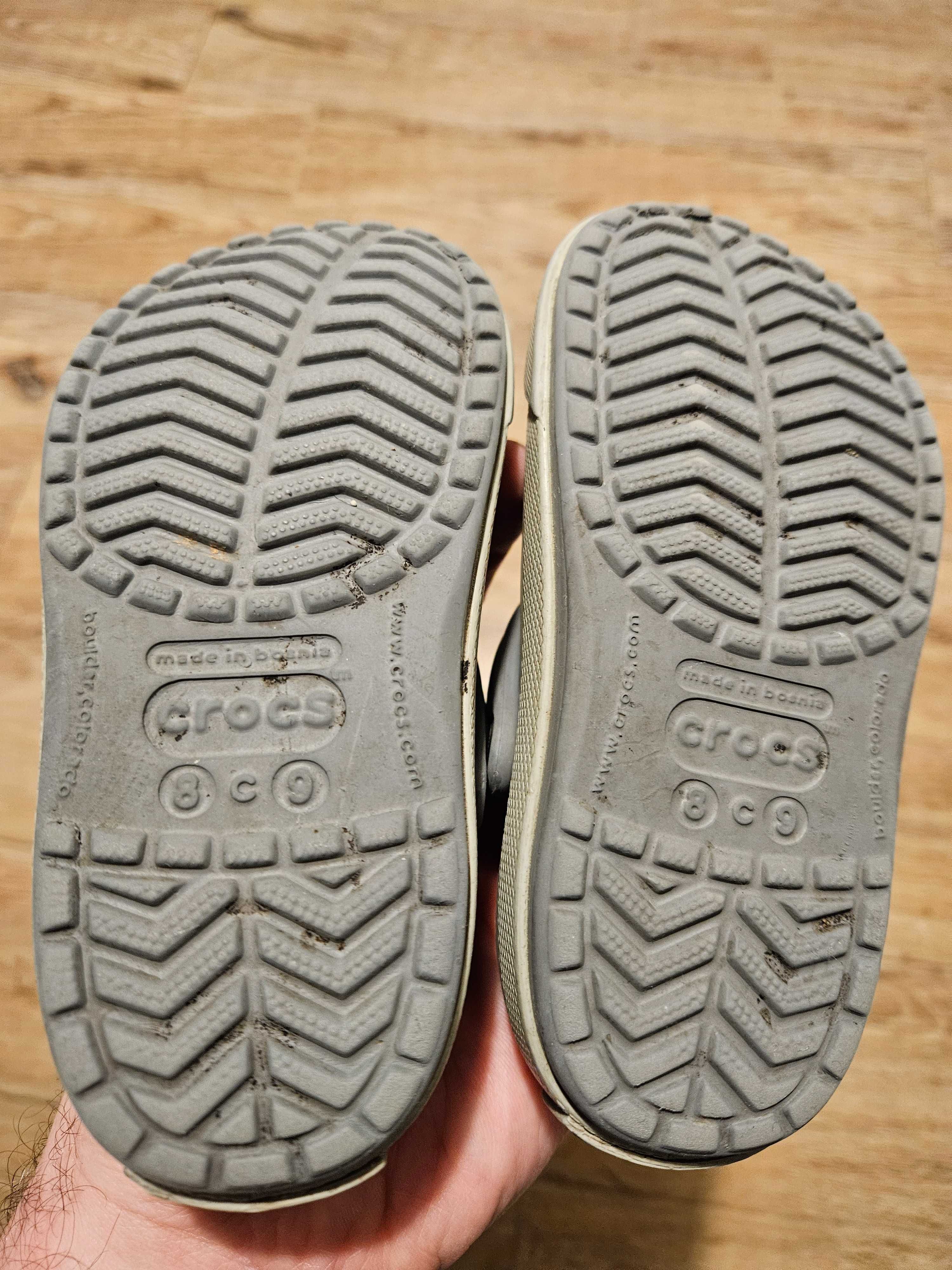 Crocs C8/9 buty klapki sandaly szare