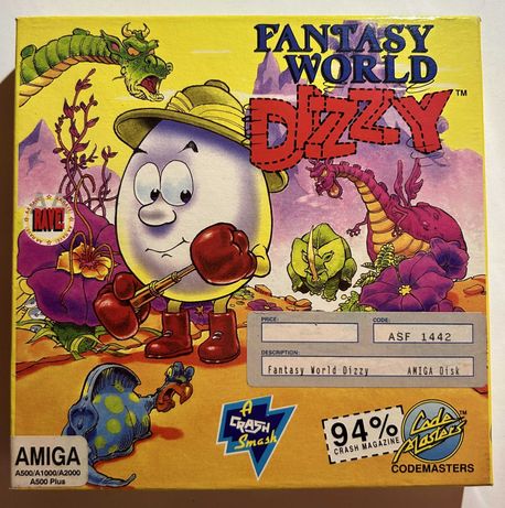Fantasy World Dizzy Amiga 500 BOX