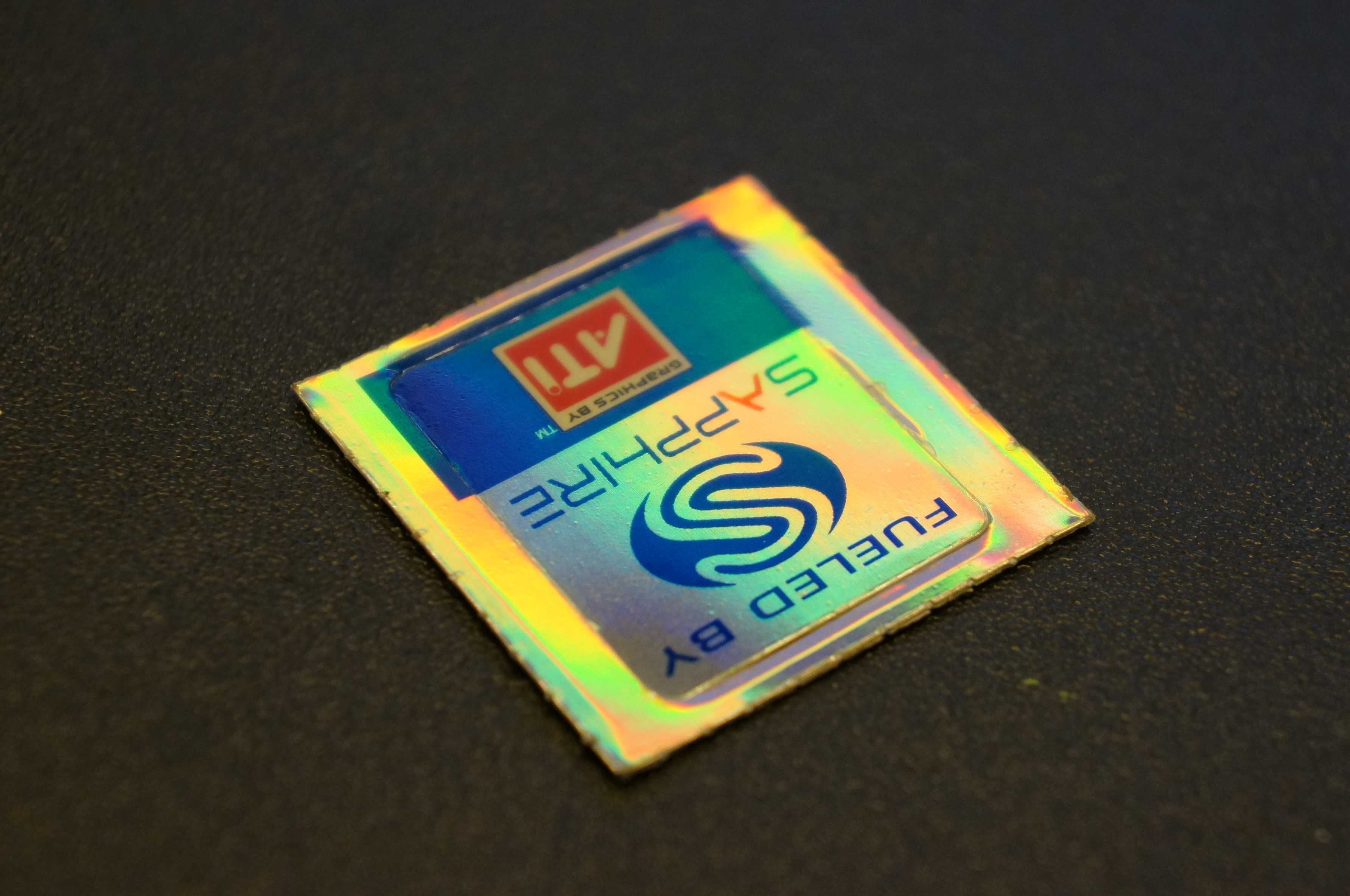 Naklejka na komputer - ATI Sapphire - retro hologram