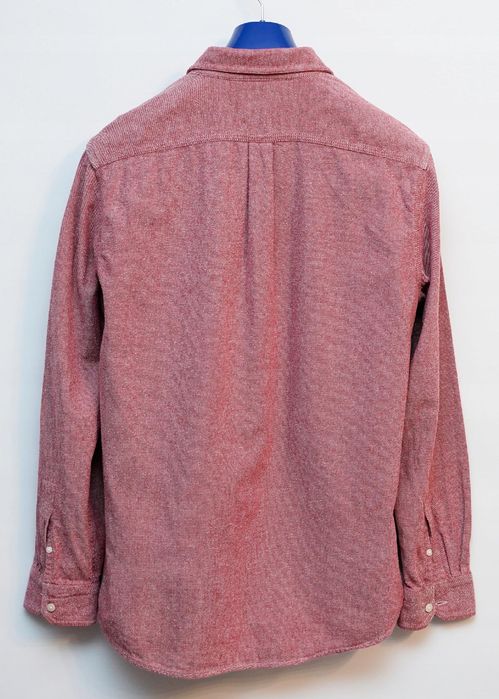 GAP | REDSTR-A | Piękna Męska Koszula Czerwień z Bielą Melanżowa r. M