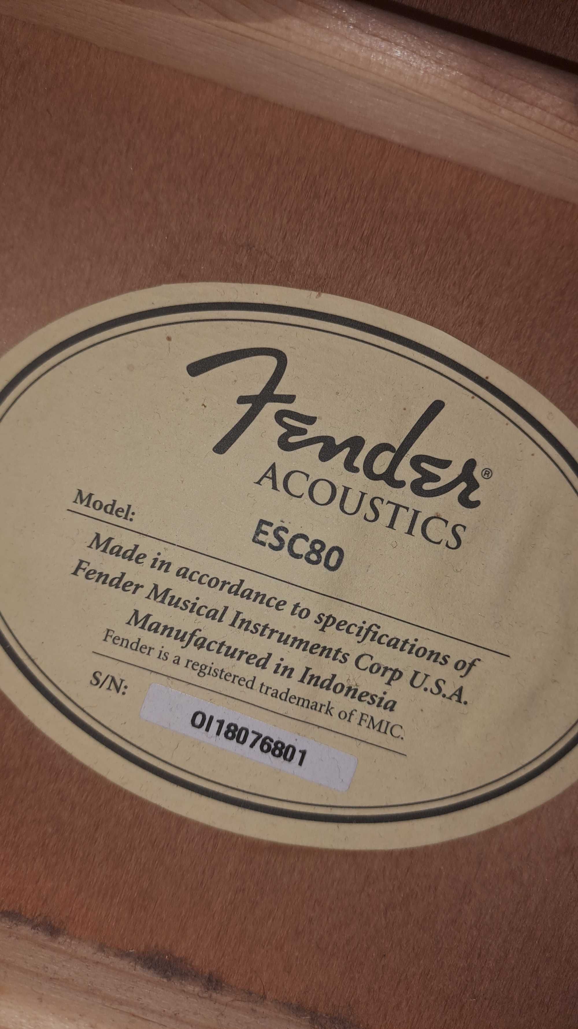 gitara klasyczna FENDER ESC80 3/4