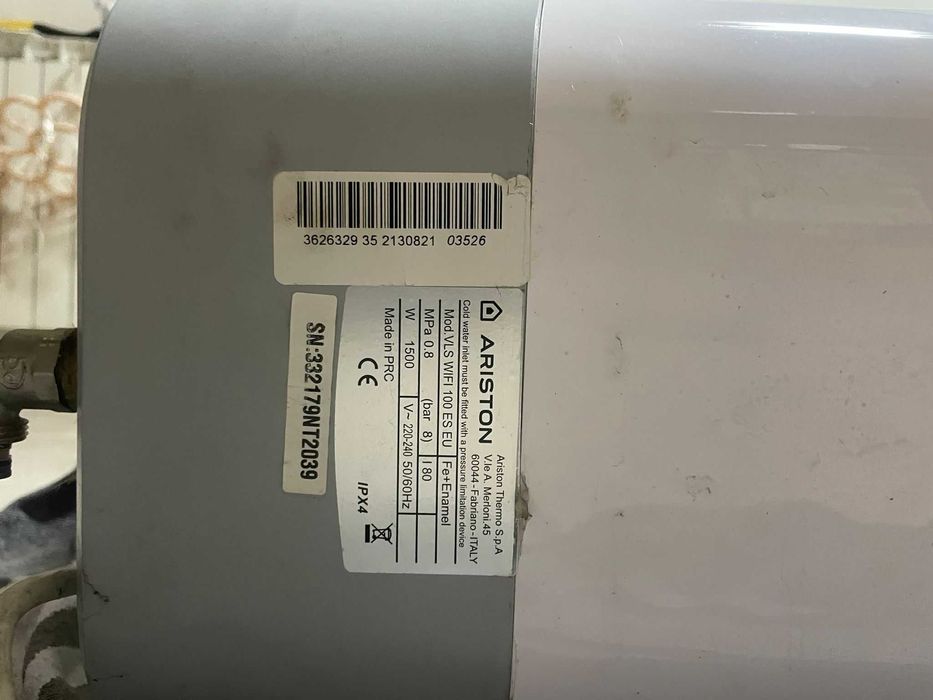Termoacumulador (cilindro) Ariston Veltis WIFI 100L