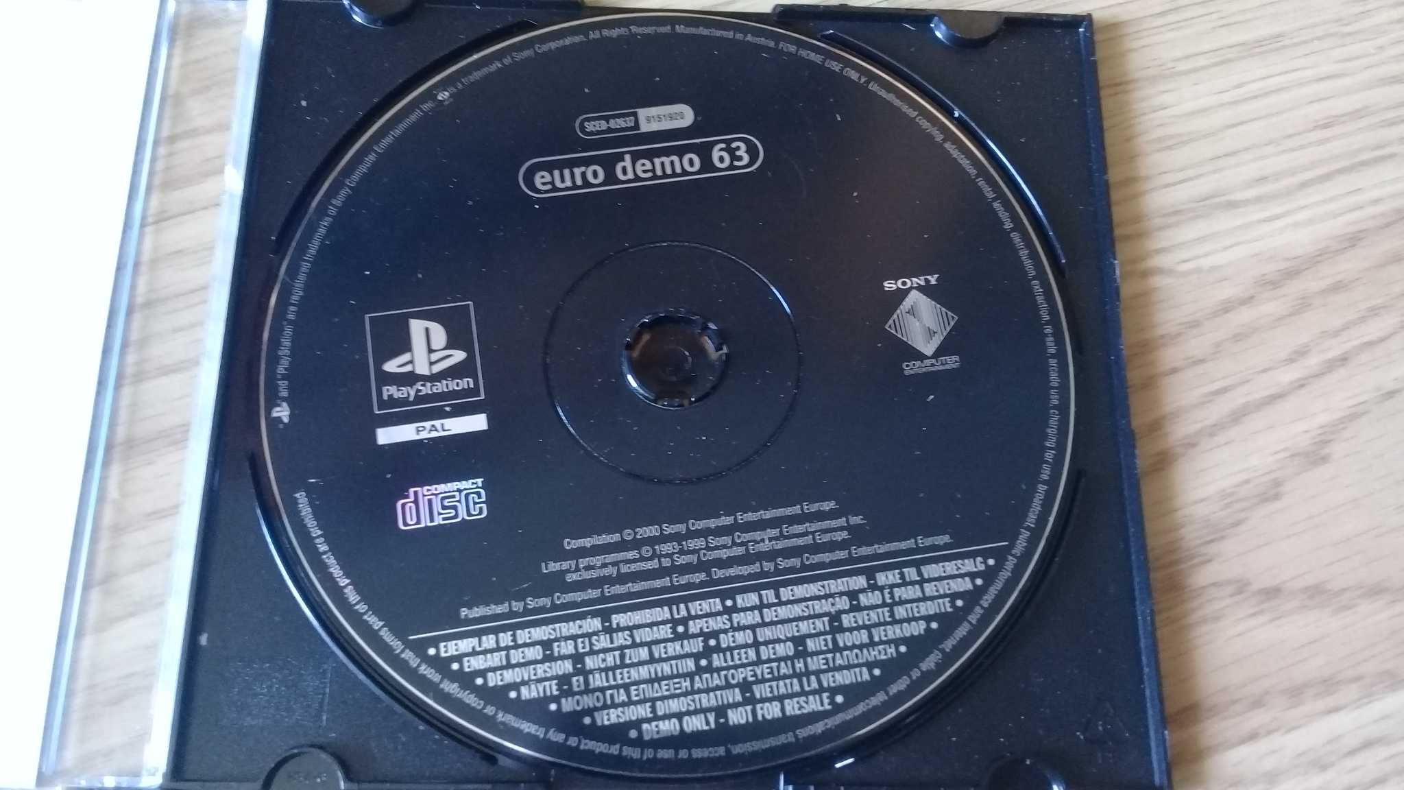 Płyta nr 63 na PlayStation 1 z czasopisma PlayStation Magazyn z lat 90