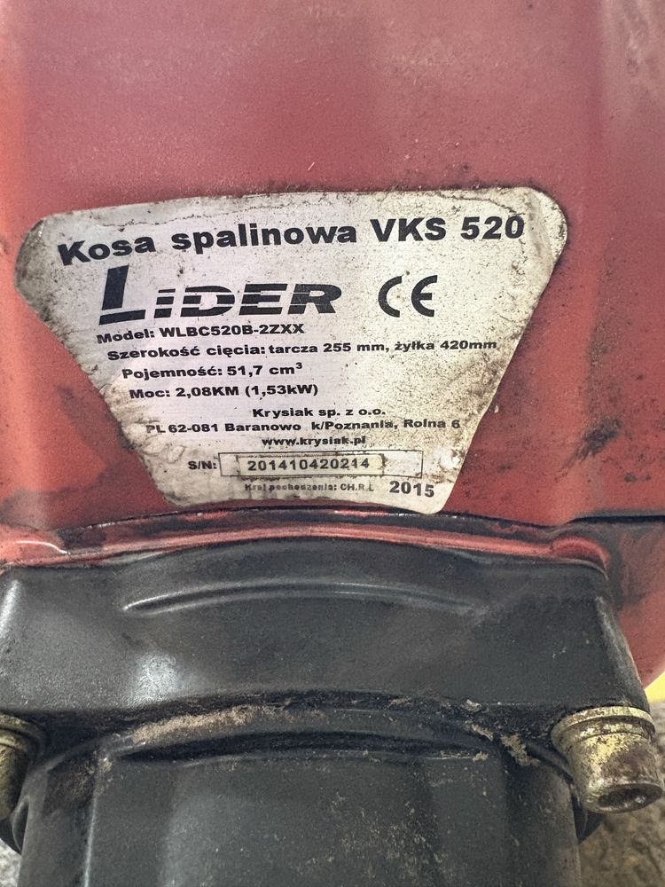 Podkaszarka Kosa spalinowa lider 2,1 km igła