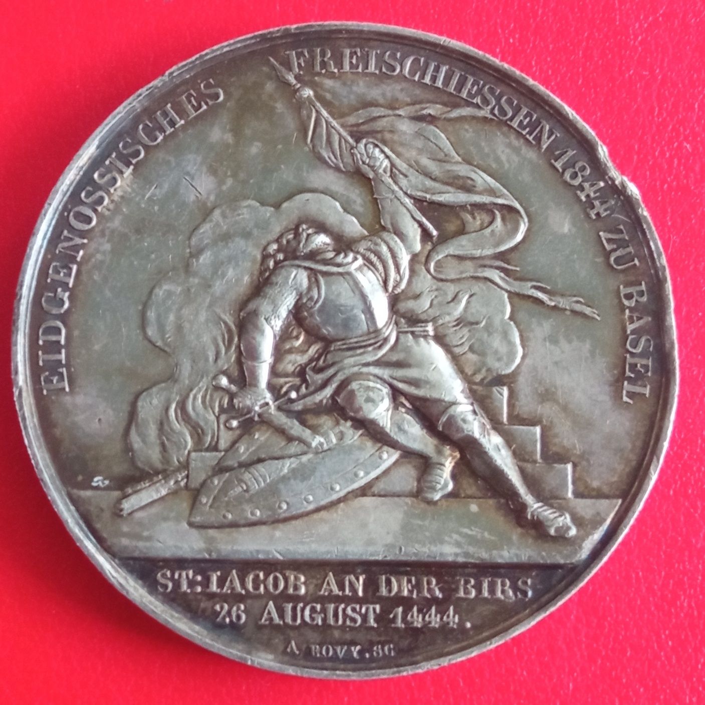 Medal Strzelecki Bazylea 1844 srebrny.
