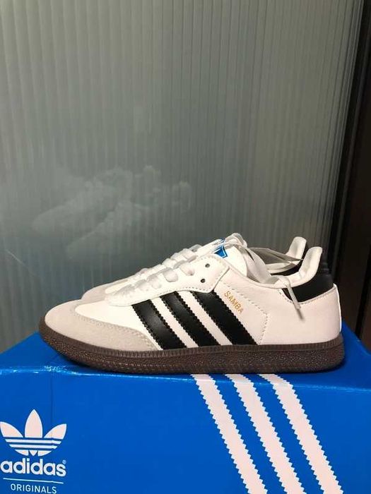 Buty Trampk Adidas_Samba_Vegan_White_Gum R.39
