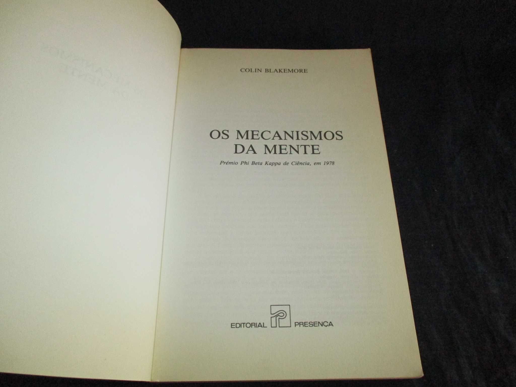 Livro Os Mecanismos da Mente Colin Blakemore