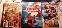 dvd alvin i wiewiórki, 3 filmy, g-force i inne, zestaw