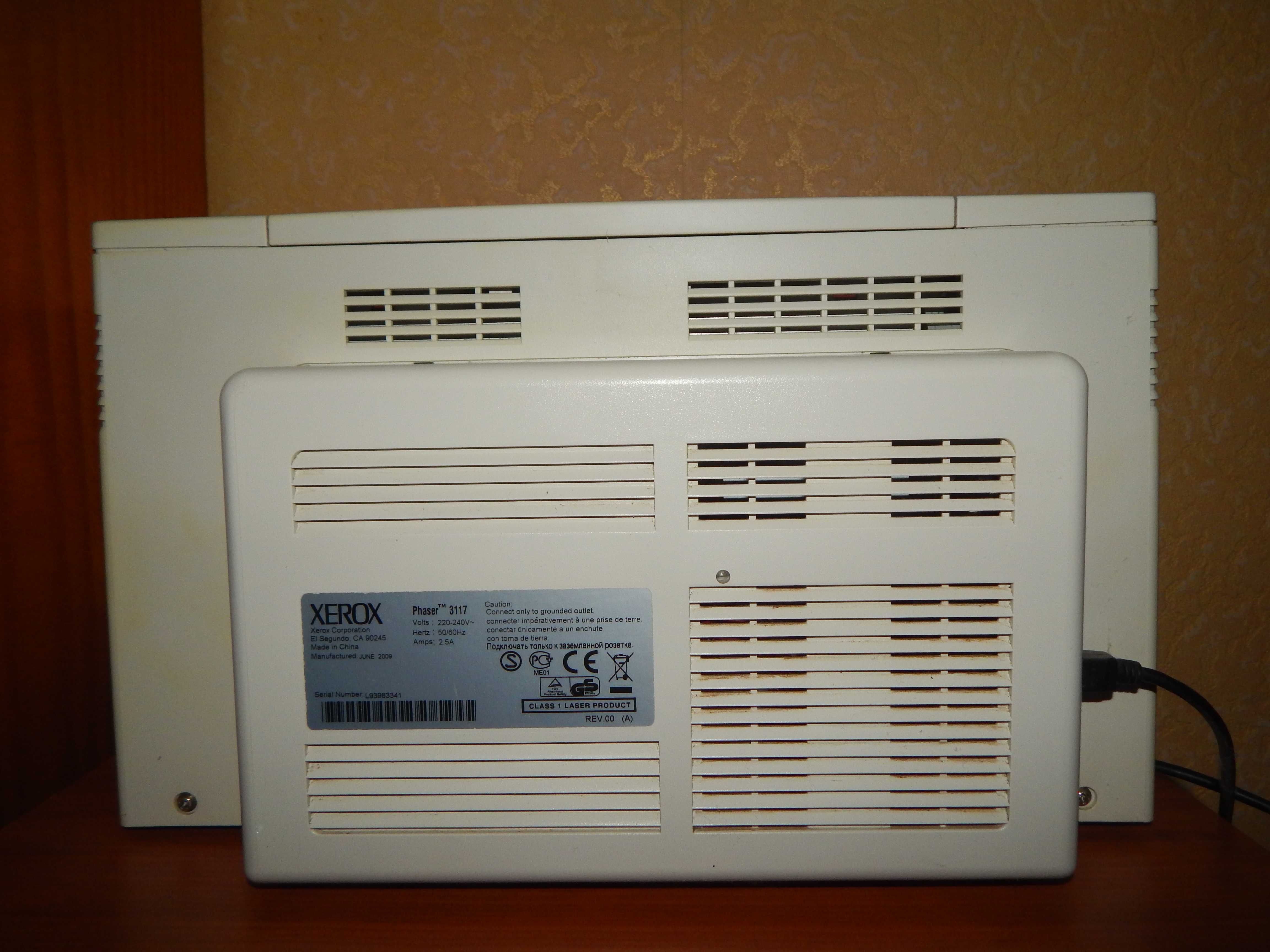 Принтер лазерный универсальный XEROX Phaser 3117 в хорошем состоянии