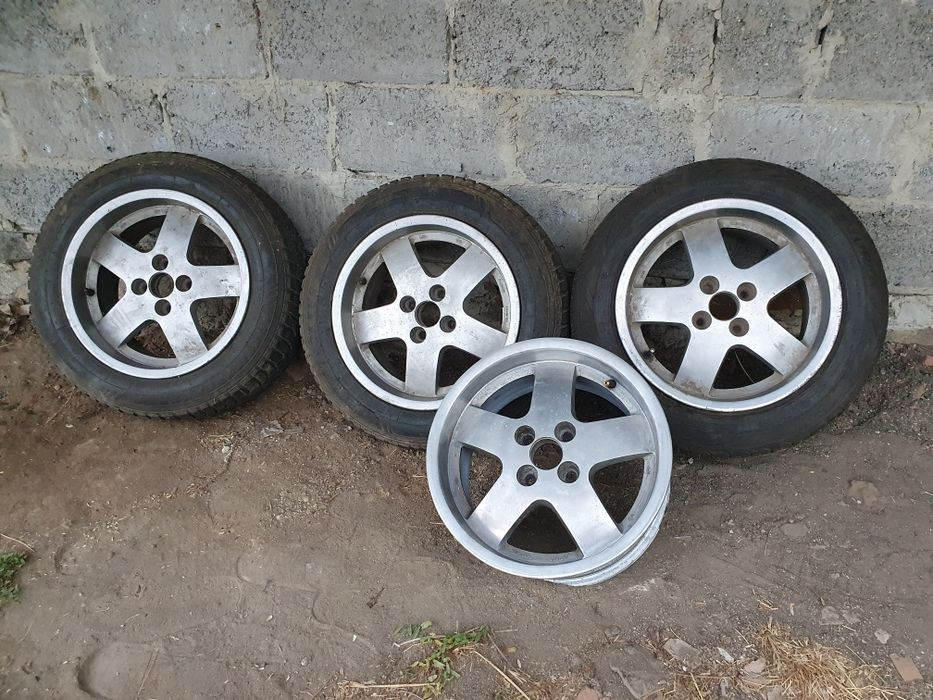 Продам диски з шинами 4×100 r15 dacia, daewoo, chevrolet renault