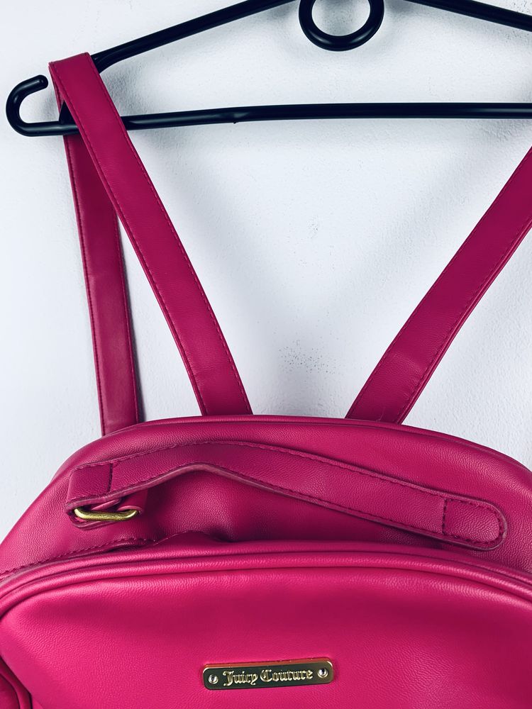 Różowy plecak damski Juicy Couture torba torebka y2k shoulder bag