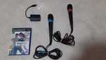 2 Microfones Singstar + Jogo PS2/PS3