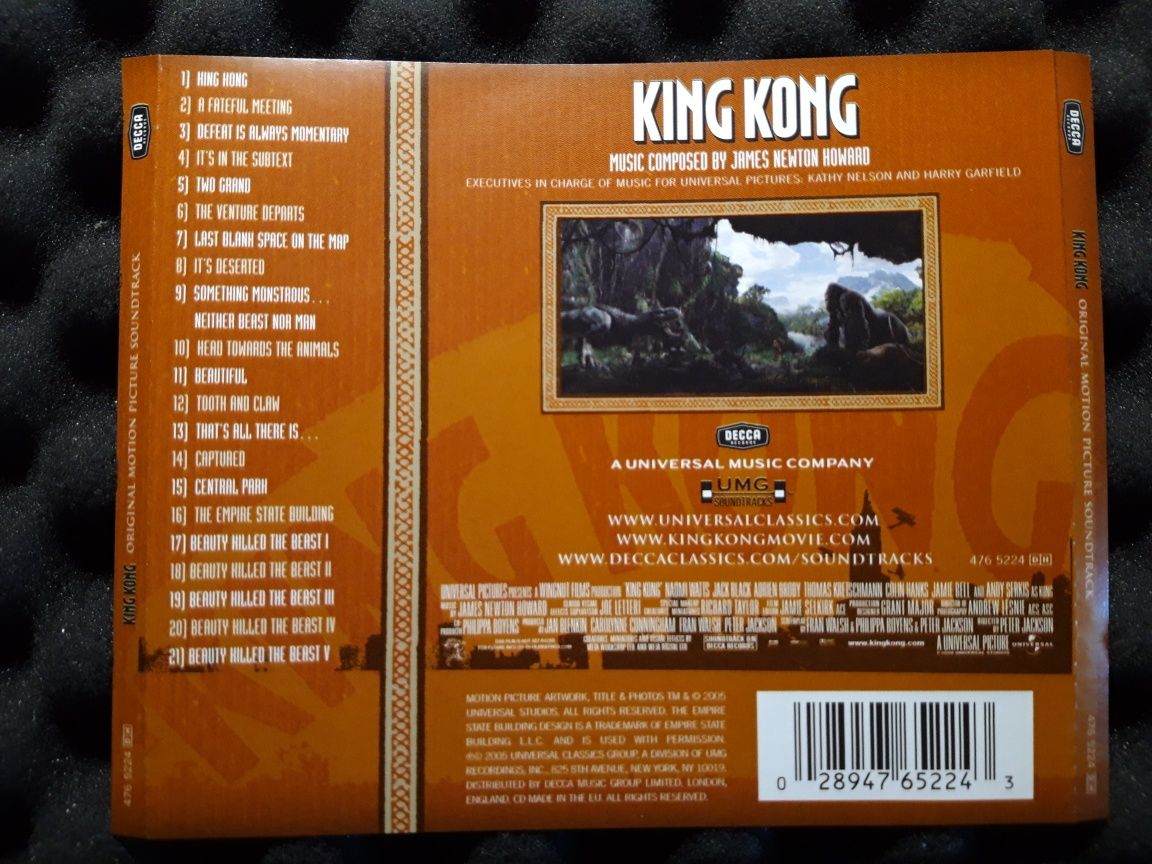 King Kong (Original Motion Picture Soundtrack) CD, 2005