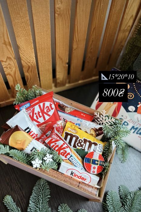 Подарунки на Миколая Різдво Бокси Їстівні букети