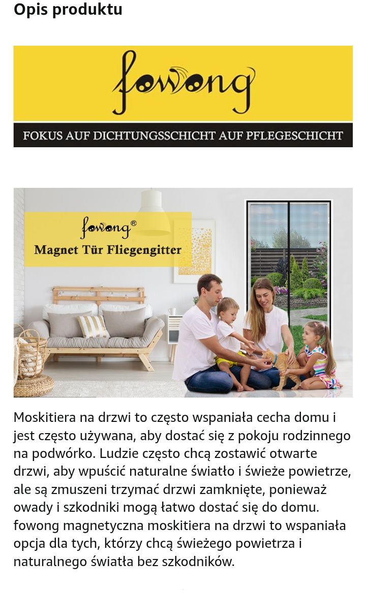 Moskitiera Fowong