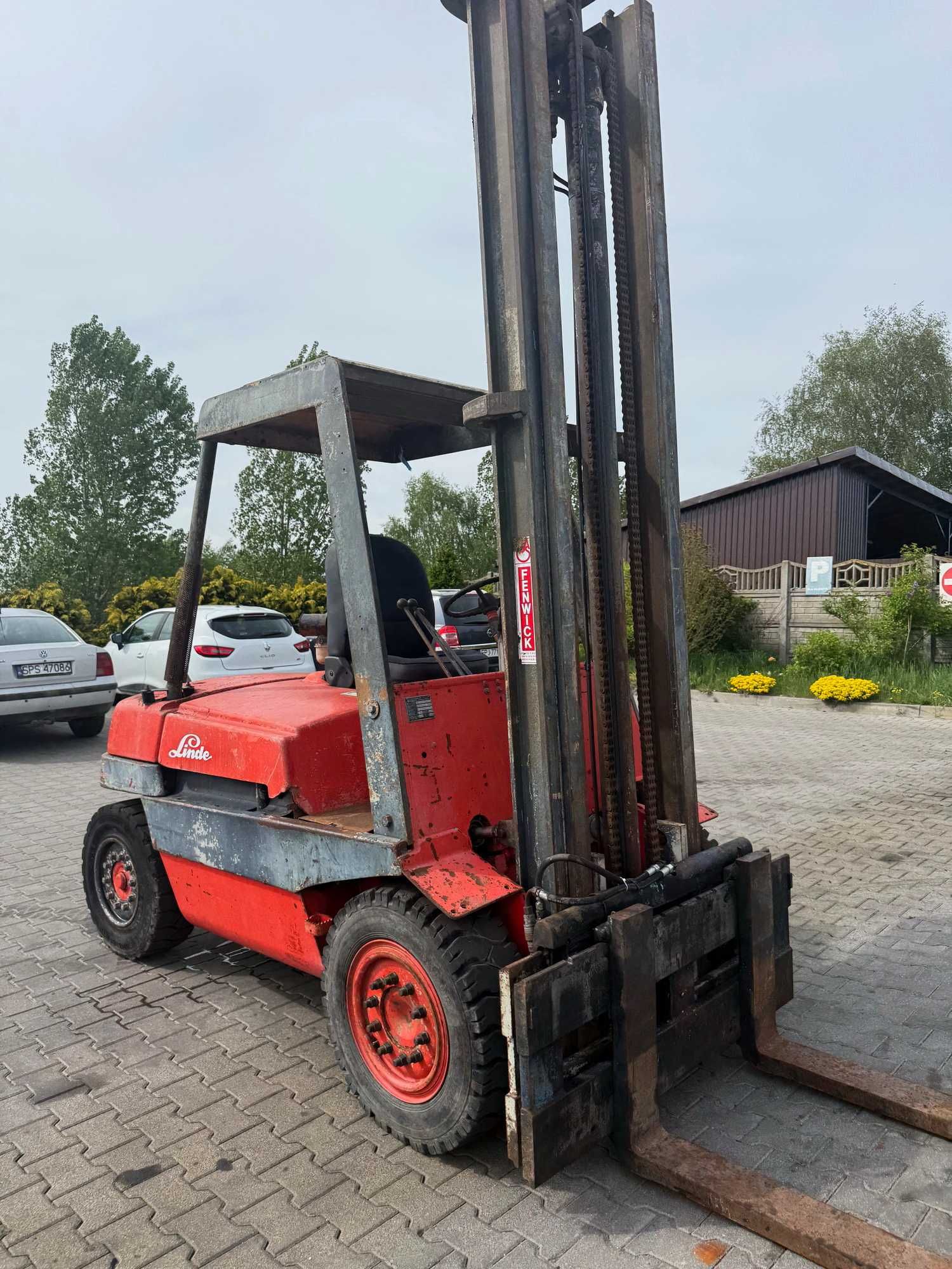 wózek widłowy LINDE H40D DEUTZ diesel 4000kg wys. 5.0m przesuw 5410mtg