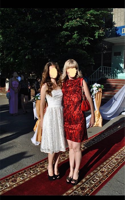 Біла сукня на випускний вечір. Платье плаття