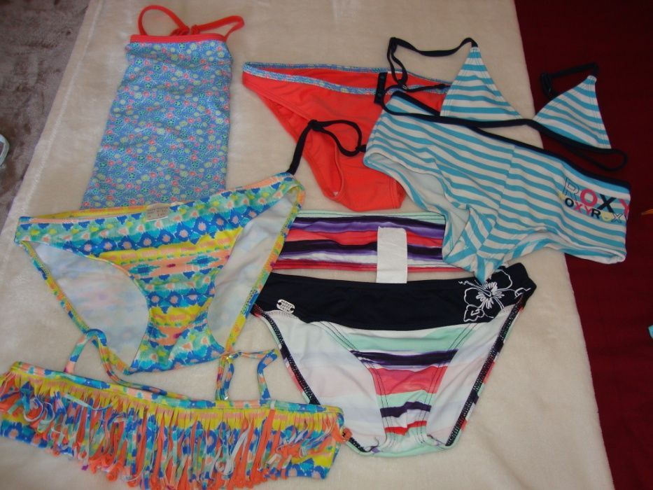 Bikinis 9/10/11 anos Fatos banho 3/6/anos calções praia 8/10 casaco 8