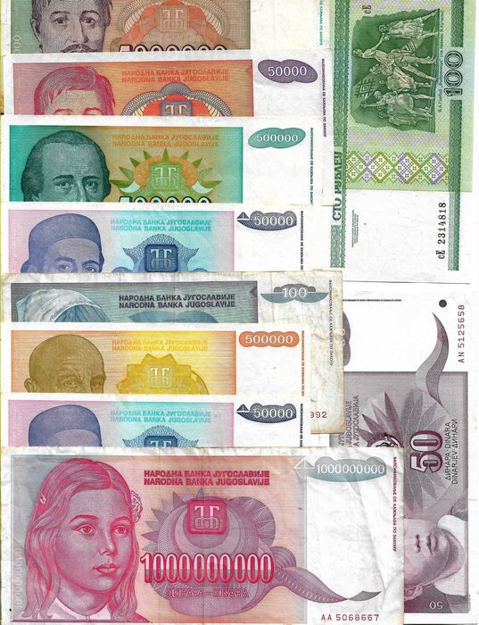 Notas de Bancos mundiais.