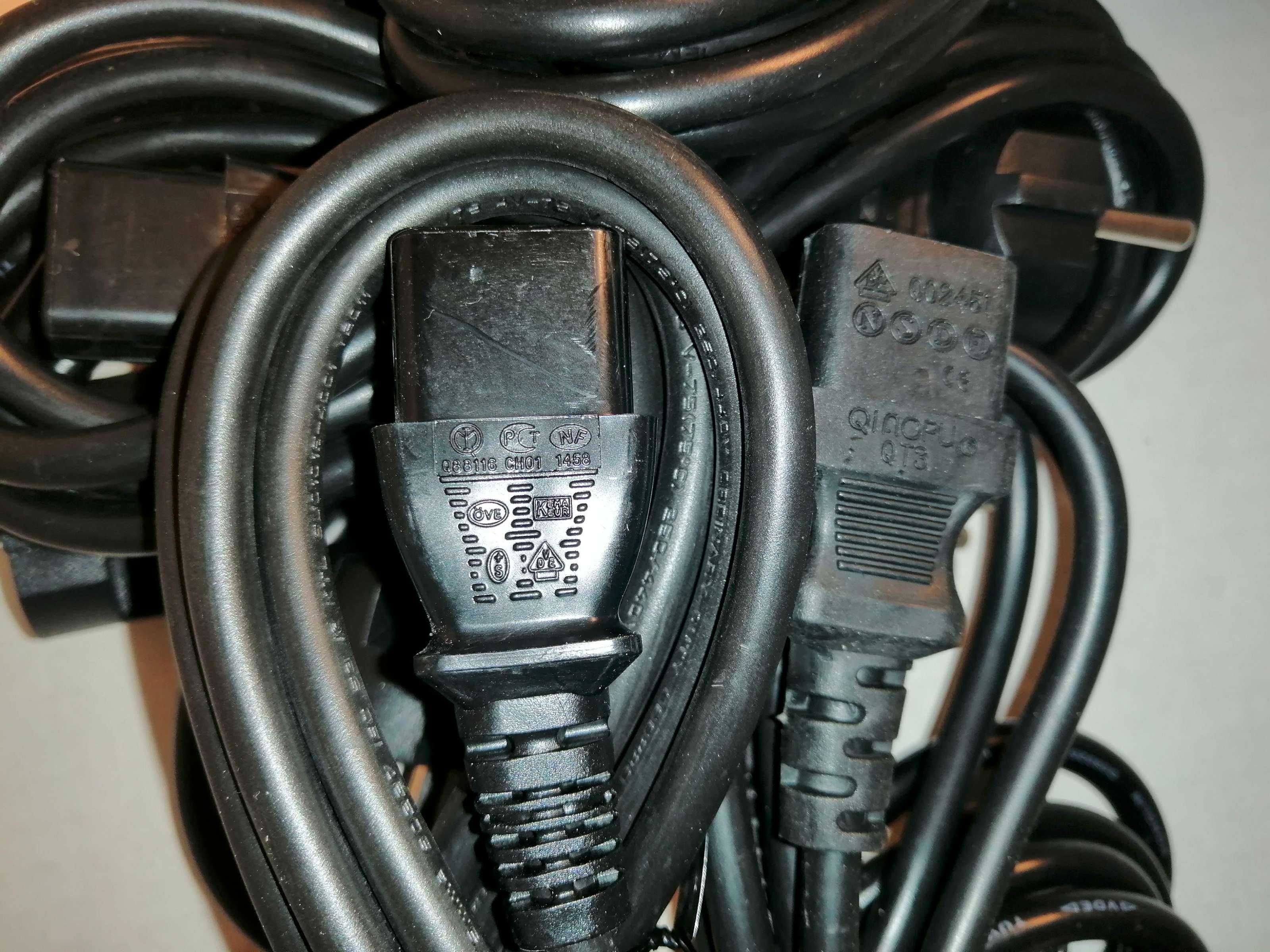 Kabel przewód zasilający 10 sztuk do komputera ,drukarki, UPS itp