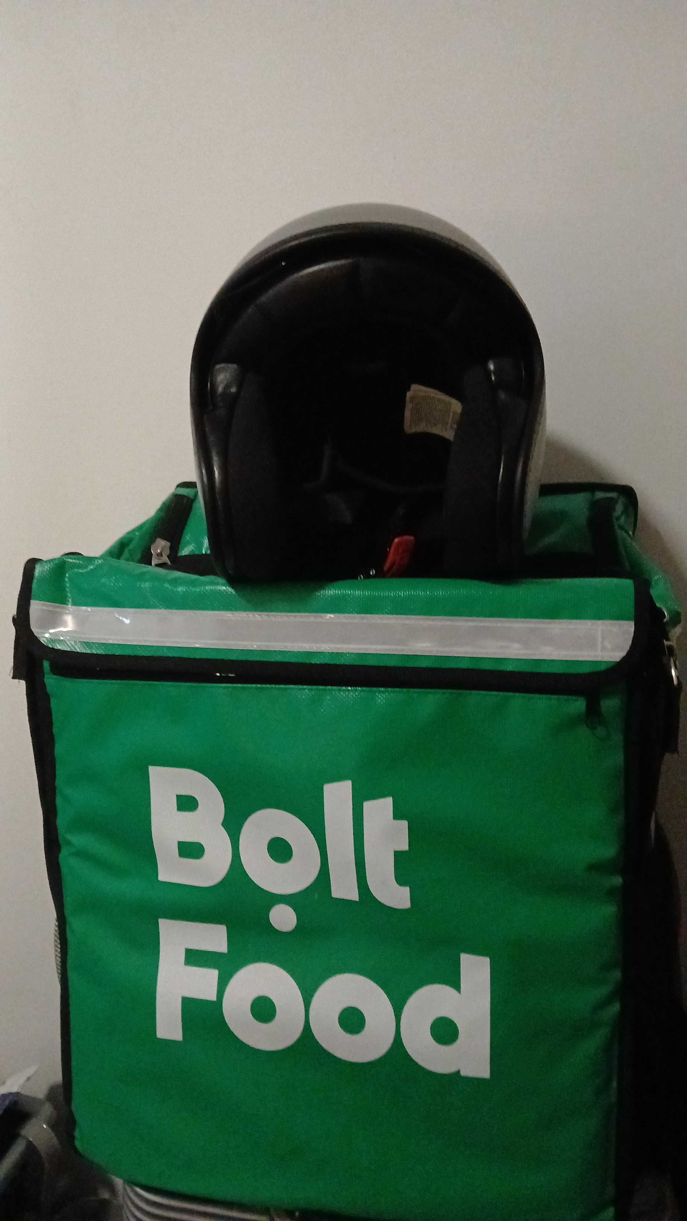Bag uber e capacete