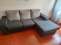 Sofá com chaise longue