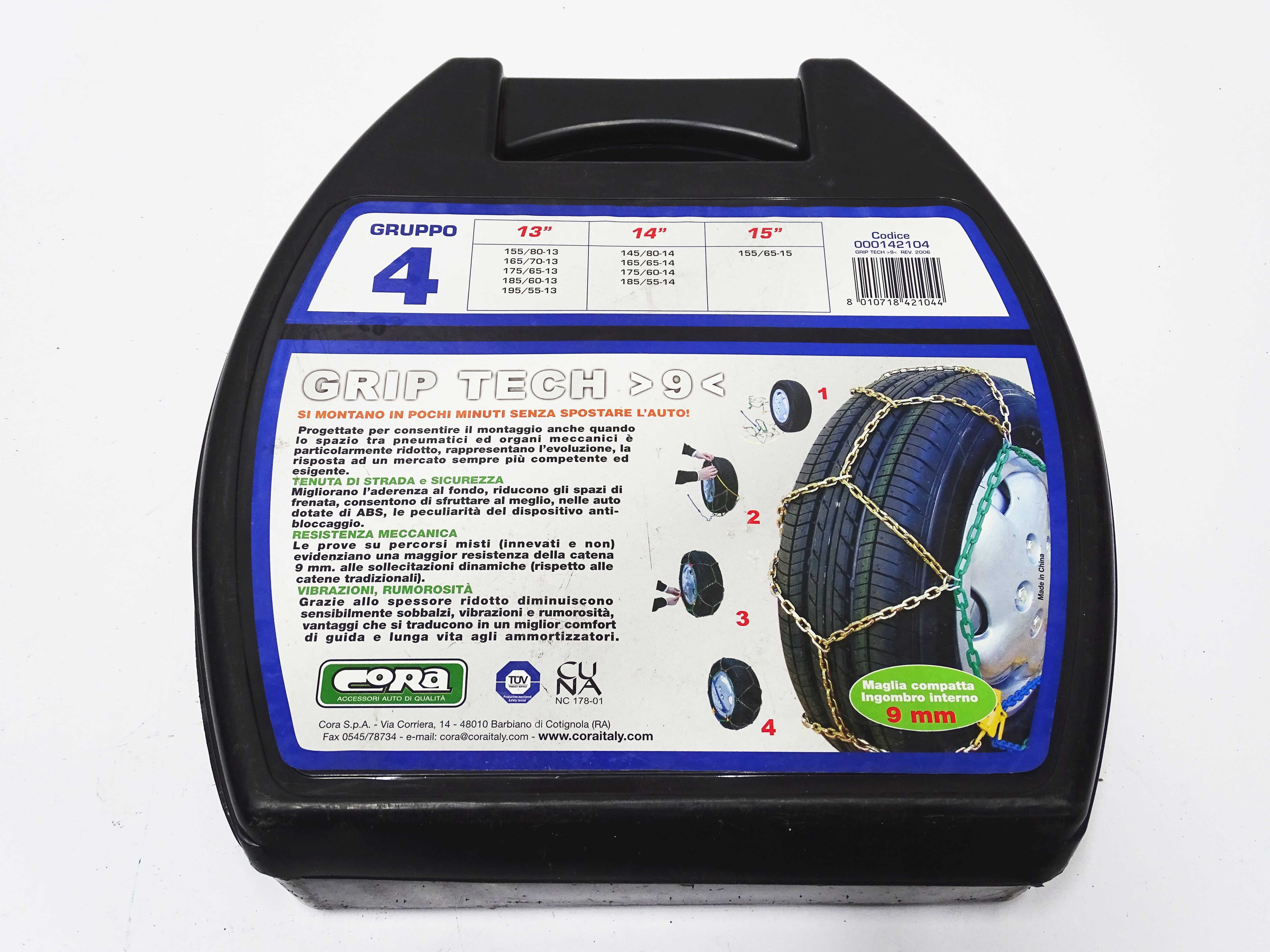 Łańcuchy śniegowe GripTech R13 R14 R15 165/65 155/65 175/65