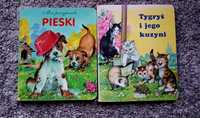 Książki 2szt dla dzieci o psach i kotach/ zwierzętach