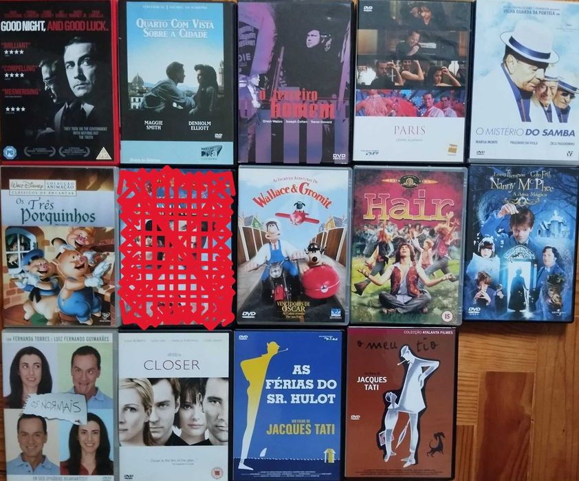 DVDs - filmes em estado impecável