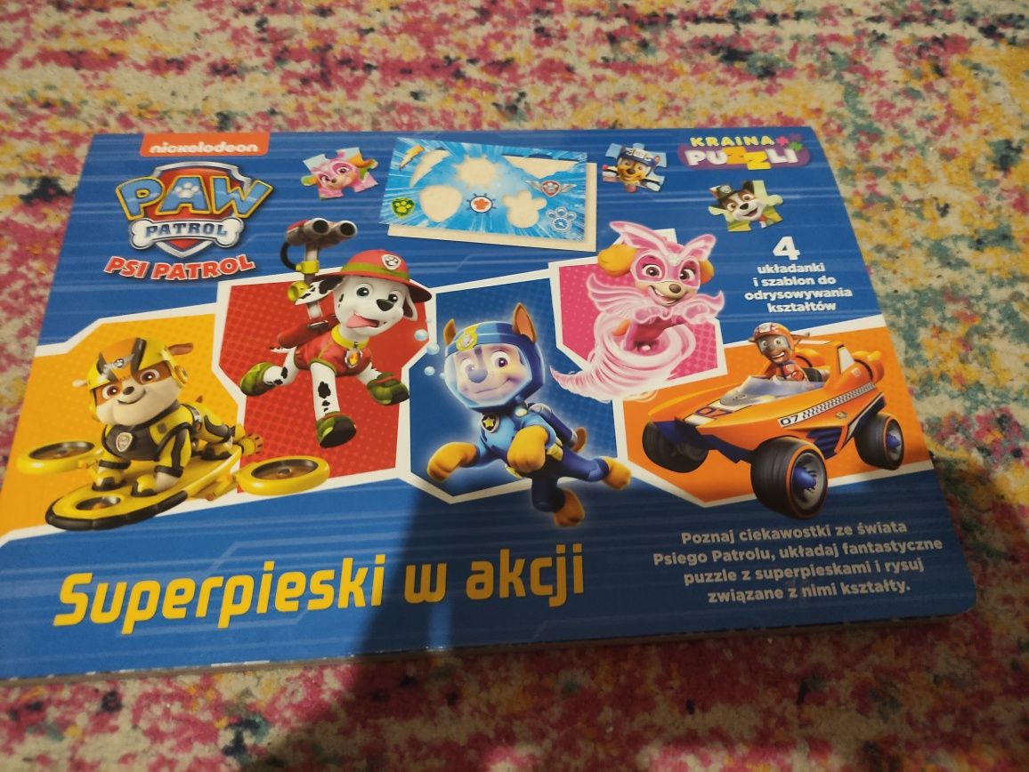 Książka puzzle psi patrol