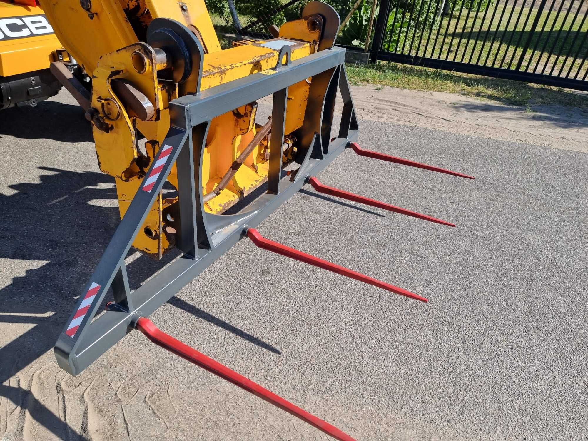 widły do slomy bel snopków balotów kiszonki manitou merlo jcb claas