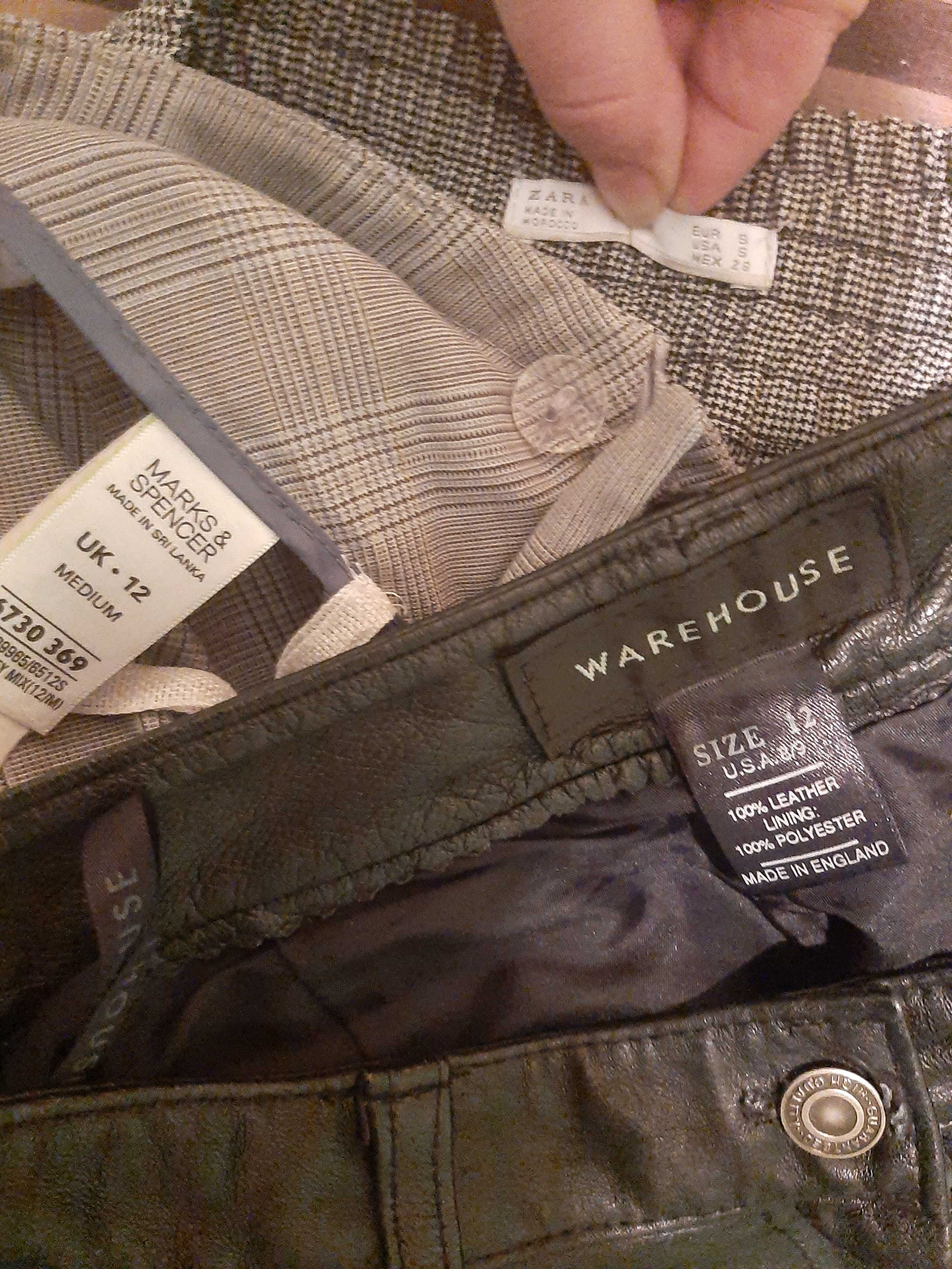 Штани шкіряні Warehouse легкі брюки Zara Marks & Spencer бріджи