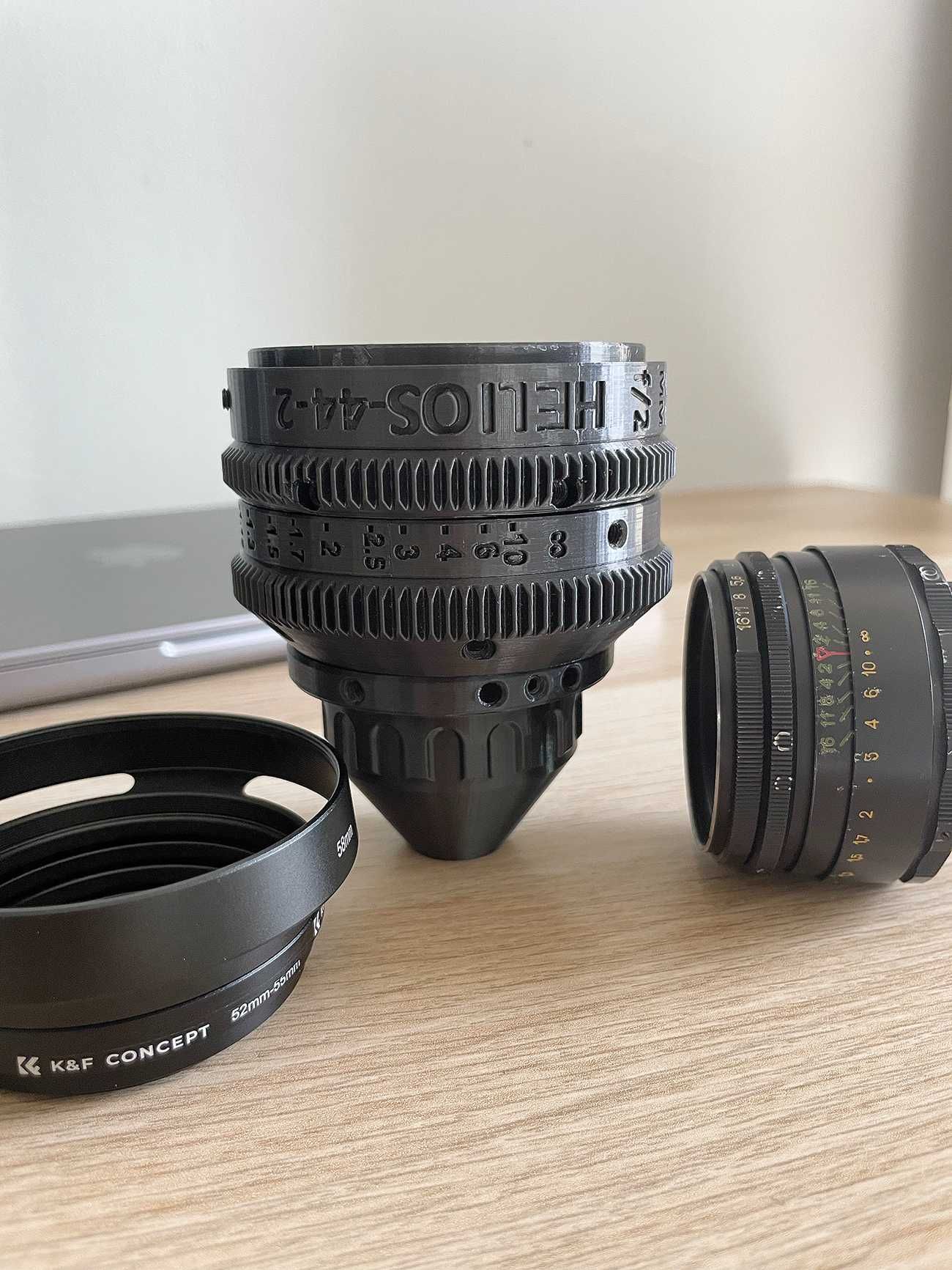 Helios-44-2 + Case 3D