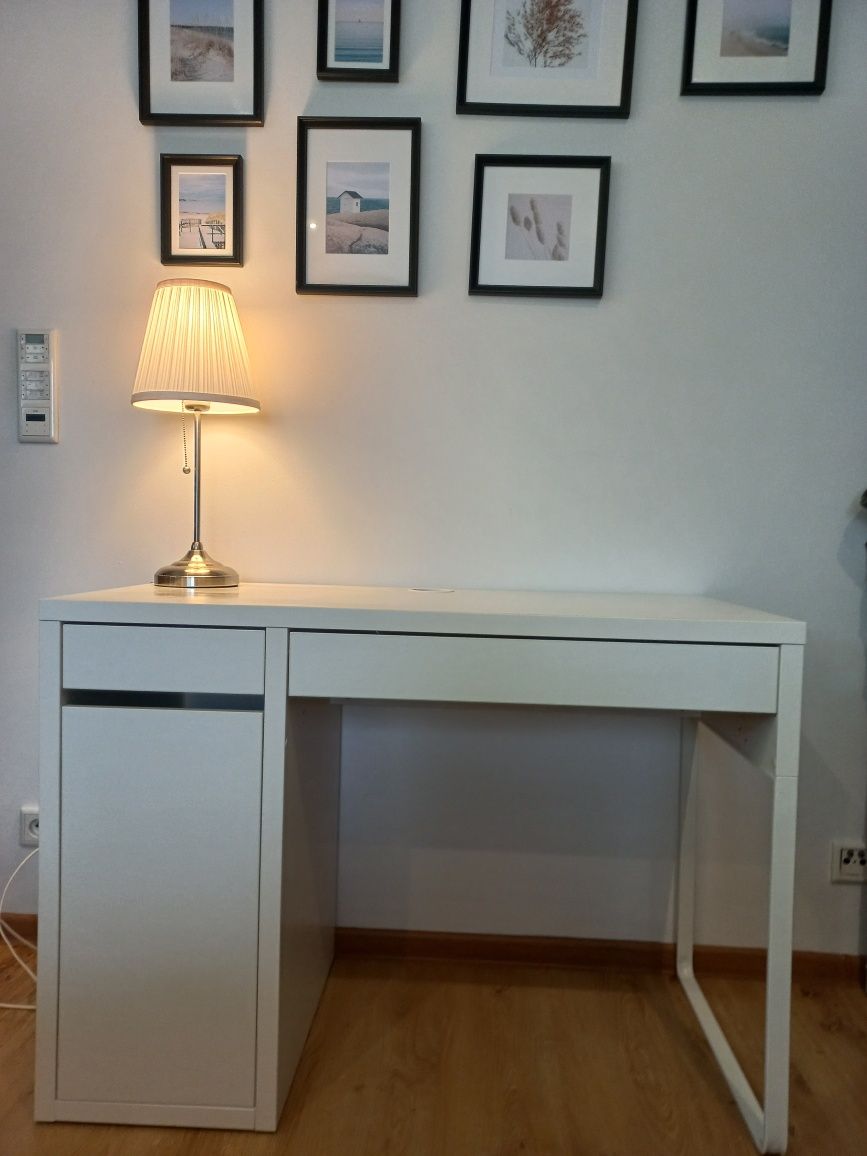 Biurko IKEA MICKE 105 x 50  + wkład do szuflady KUGGIS