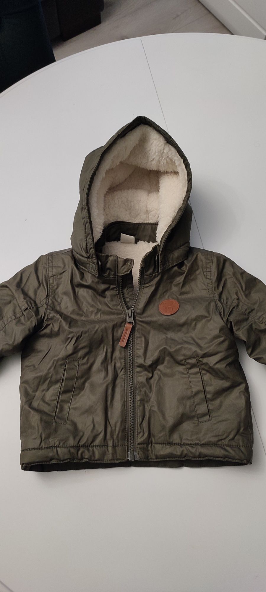 Zimowa Kurtka Parka Futerko H&M r.74