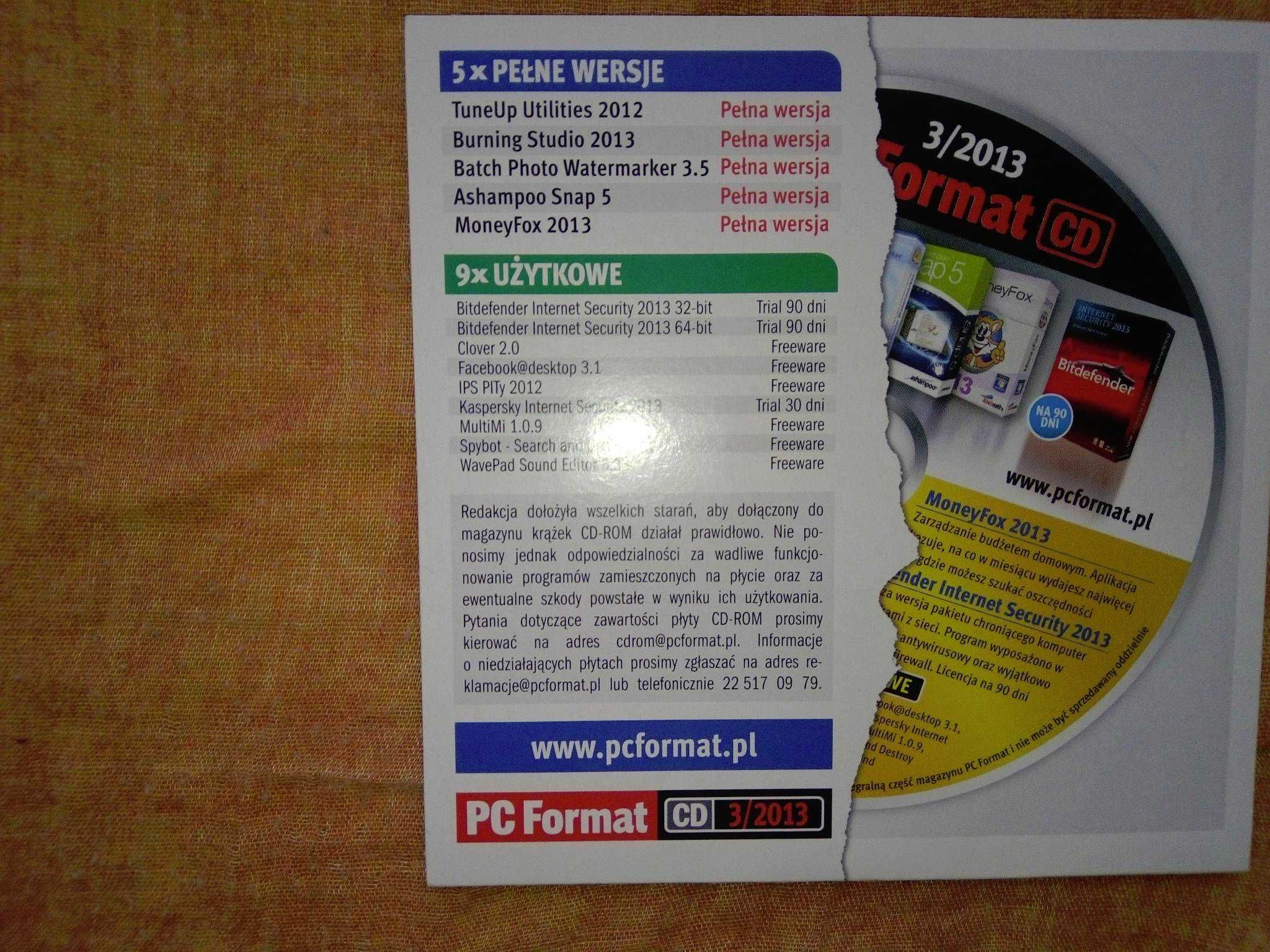 PC Format 3 2013 marzec (151) Gazeta + płyta CD Czasopismo