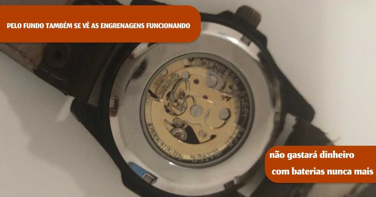 Relógio Automática, não precisa de baterias