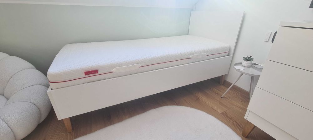 Łóżko młodzieżowe 80×180 materac Janpol Tencel