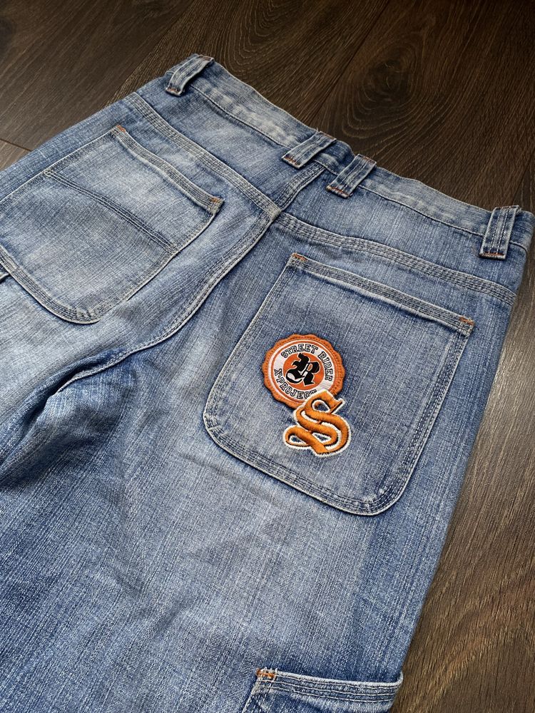 Y2k Ecko Unltd x Fubu jeded london Jeans Sk8 джинси шорти
