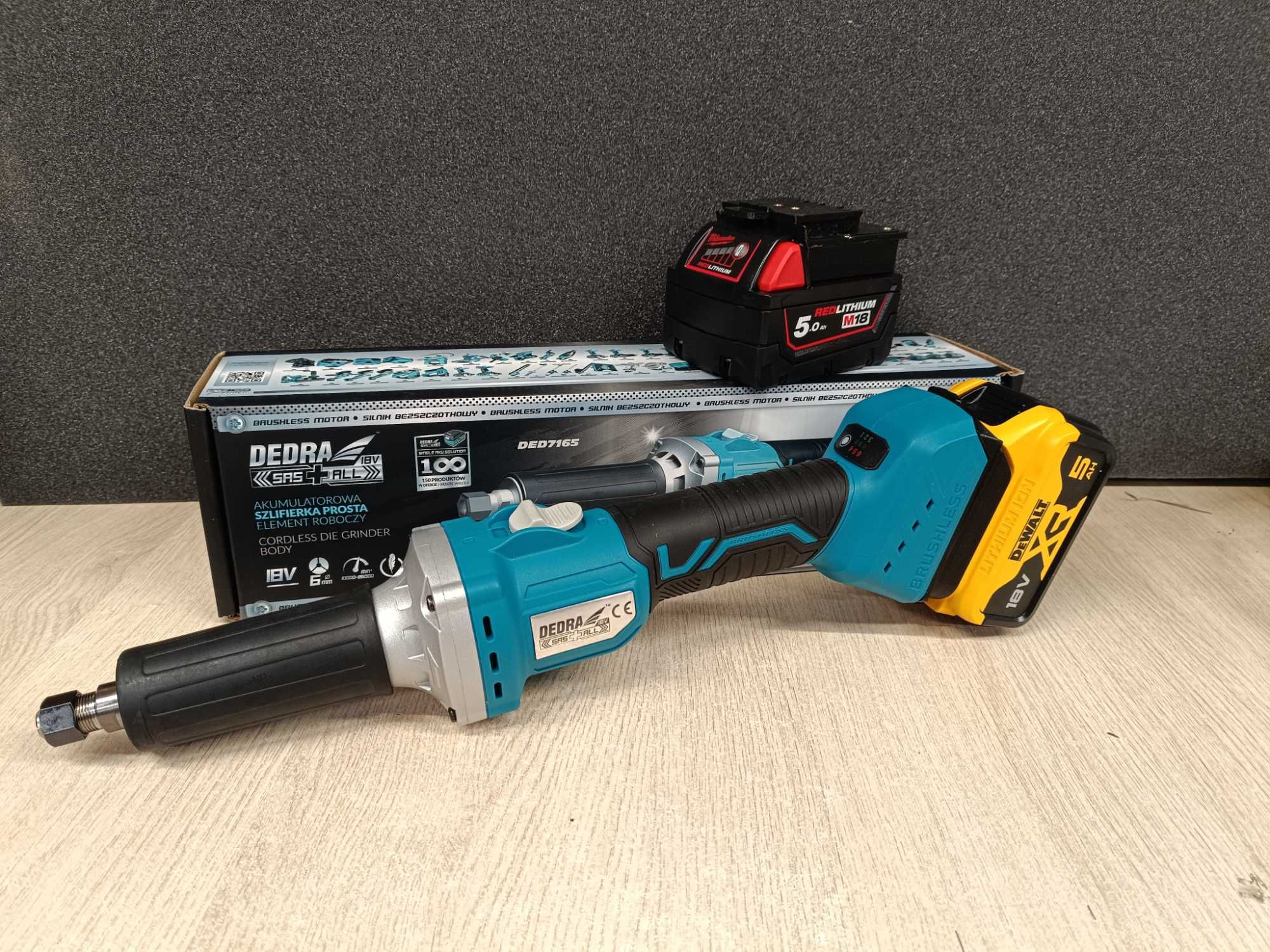 Szlifierka prosta 18V Dedra Adapter Dewalt Bosch Milwaukee Makita