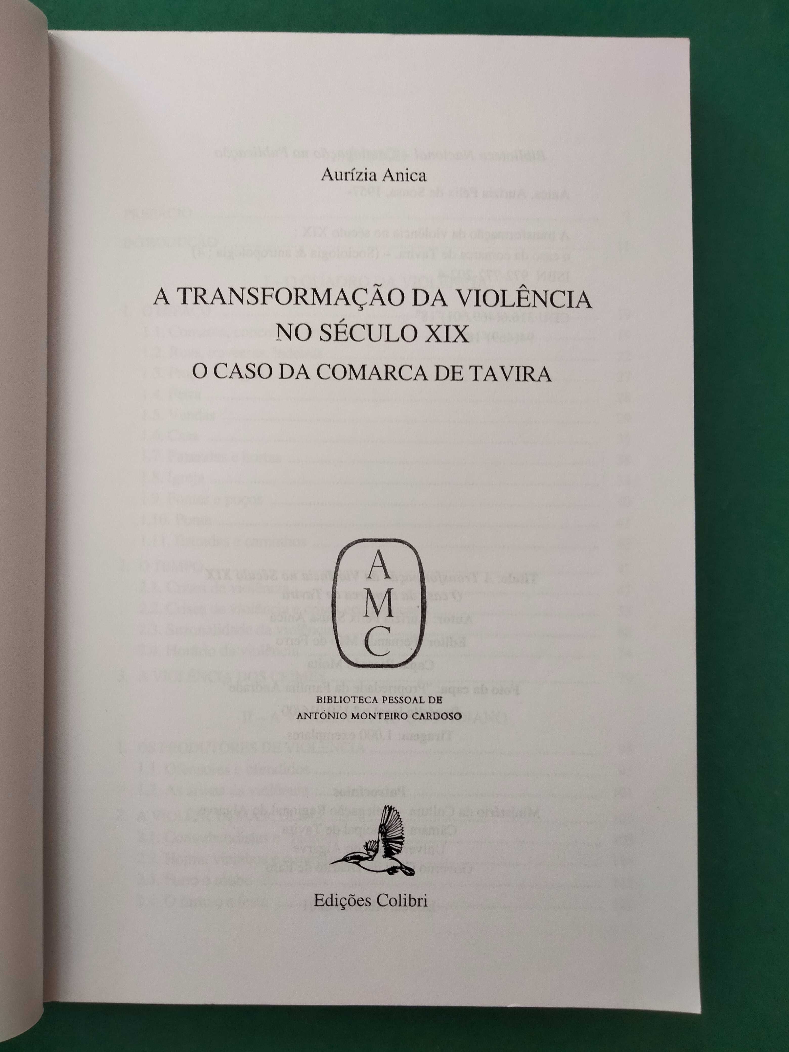 A Transformação da Violência no Século XIX - Aurízia Anica