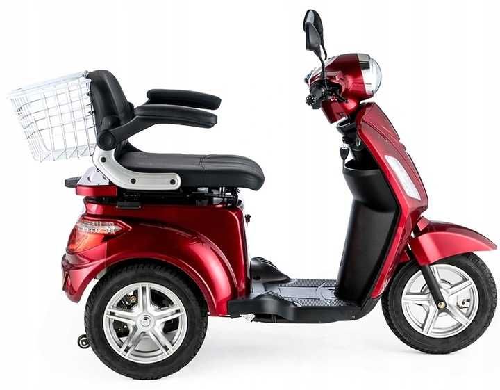 Trójkołowy skuter dla seniora wózek pojazd elektryczny inwalidzki 900W