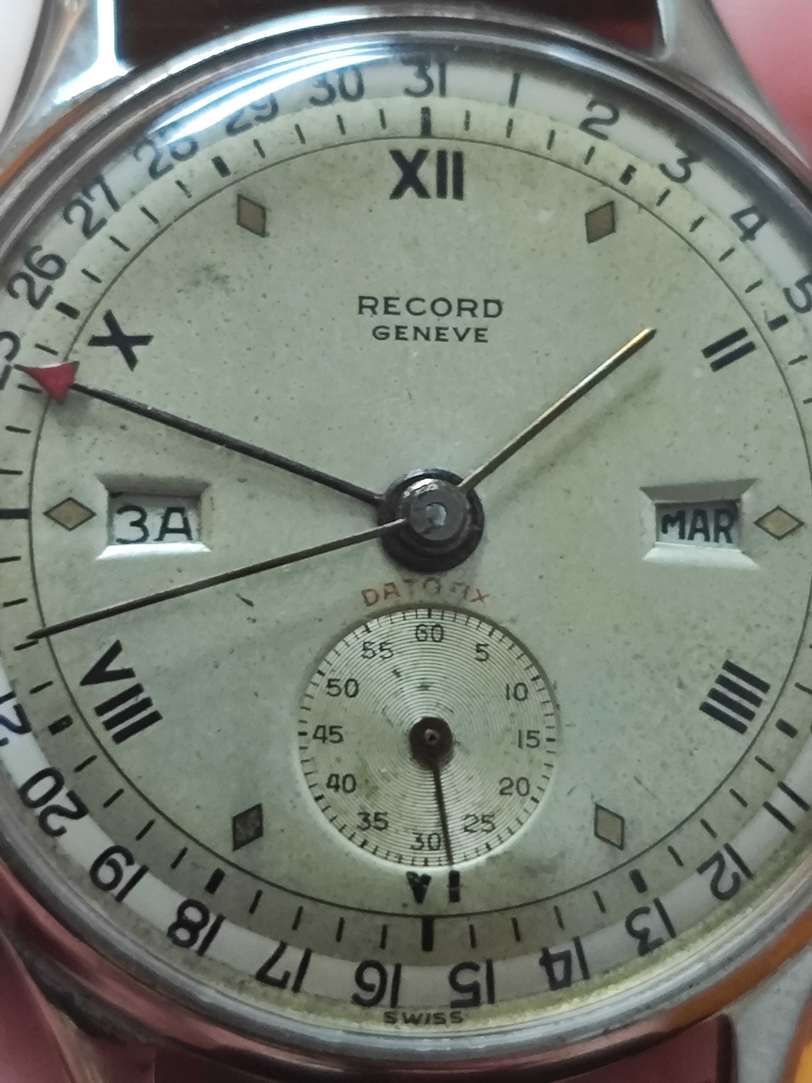Relógip Record Watch - Geneve - Datofix - Triple Date