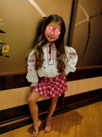 Україночка Хмаринка Зірка на прокат Вишиванка на дівчинку 4-5-6 років