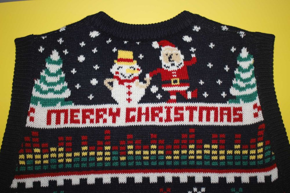 Colete de malha - Natal Christmas - "Dj Santa in da house" - Tamanho M