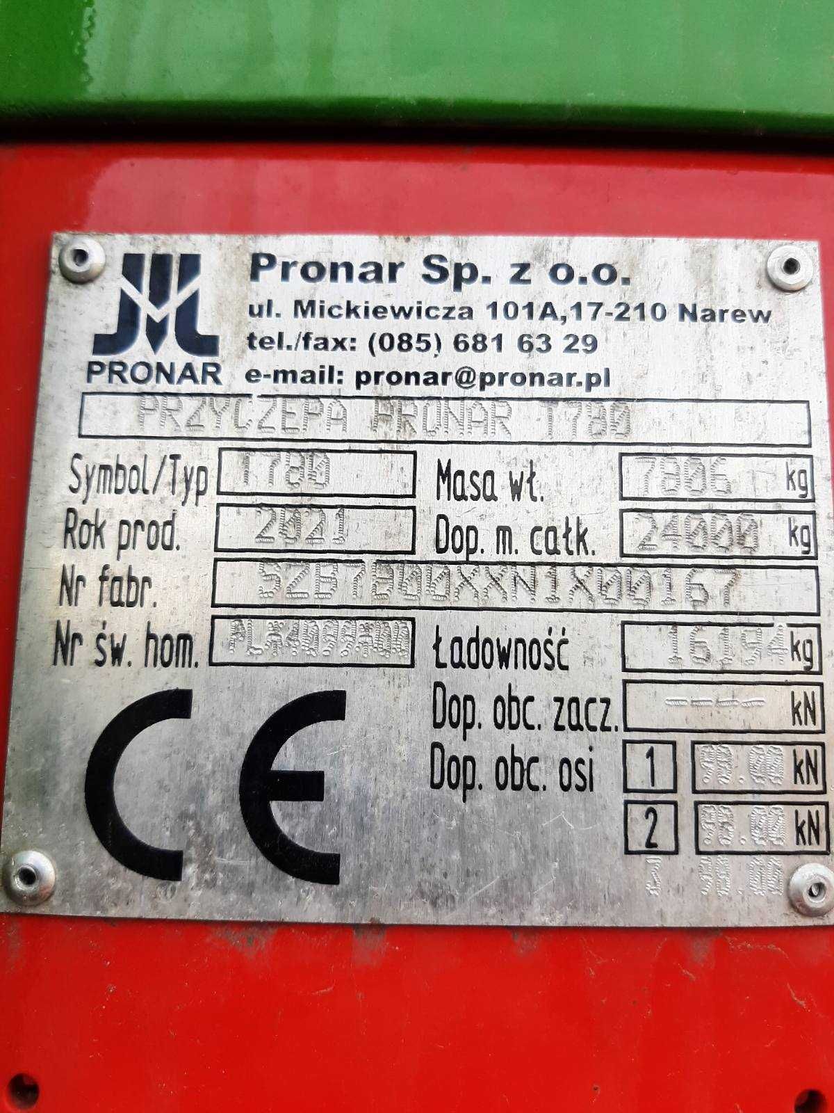 Прицеп причіп тракторный Pronar T780 (16 т) произв. 2021 год новый