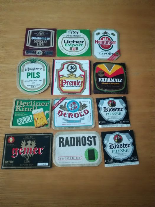 Etykiety piwne 50 sztuk po piwie zagraniczne polskie etykieta piwna