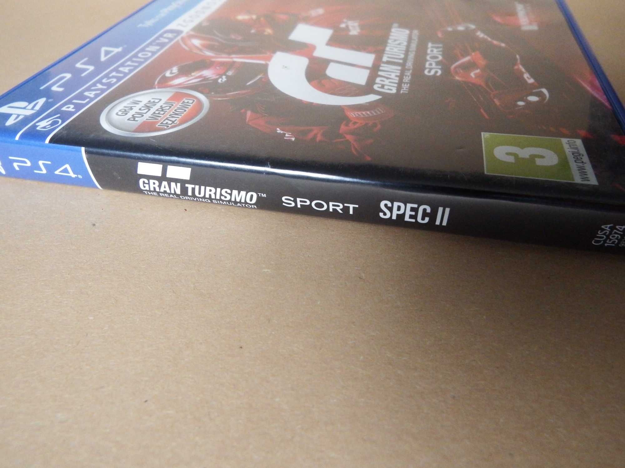 PS4/PS5 Gran Turismo SPORT edycja SPEC II ! PL 2 x CD ! unikat