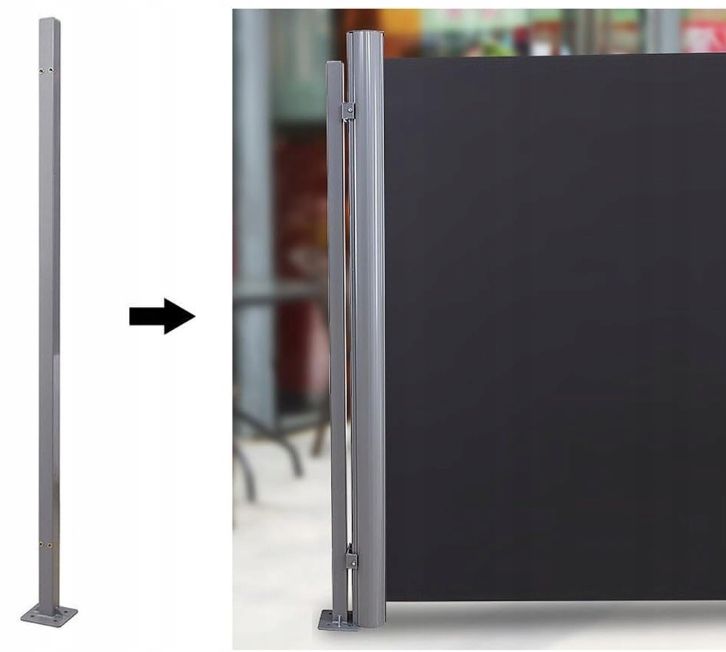 Songmics Słupki Do Skrzynek Markizy, Drążek Mocujący Gsa002